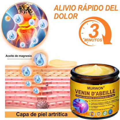 30 % de descuento 🎁🎁 | Crema 𝐌𝐔𝐑𝐖𝐎𝐍® con veneno de abeja para aliviar el dolor y favorecer el bienestar articular ✨✨✨ (Especialmente para personas mayores)