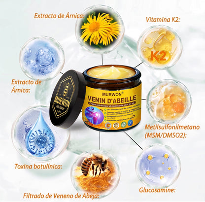 30 % de descuento 🎁🎁 | Crema 𝐌𝐔𝐑𝐖𝐎𝐍® con veneno de abeja para aliviar el dolor y favorecer el bienestar articular ✨✨✨ (Especialmente para personas mayores)
