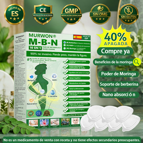 Avalado por médicos👩‍⚕️ |𝙈𝑼𝐑𝒲𝓞𝙽® 𝑴-𝑩 -𝙉 10-𝒆𝒏-1 𝑷𝒂𝒓𝒄𝒉𝒆 𝑵𝒂𝒏𝒐 Fusión 𝑴𝒆𝒕𝒂𝒃ó𝒍𝒊𝒄𝒐⛅𝑨𝒗𝒂𝒍𝒂𝒅𝒐 𝐜𝐢𝐞𝐧𝐭í𝐟𝐢𝐜𝐚𝐦𝐞𝐧𝐭𝐞 | 𝙁ó𝙧𝙢𝙪𝙡𝙖 10-𝙚𝙣-1 | 𝙍𝙚𝙨𝙪𝙡𝙩𝙖𝙙𝙤𝙨 𝙚𝙣 𝙨𝙤𝙡𝙤 7 𝙙í𝙖𝙨🖤