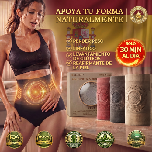30%🎁 🎁 𝑩𝑳𝑼𝑬𝑺𝑯𝑶𝑻® 2026 – Pantalones Cortos 4 en 1 con Micro-Partículas de Moringa & Berberina para Moldear y Quemar Grasa